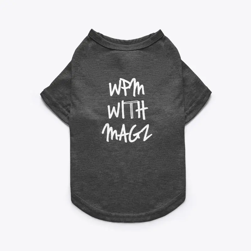 WPM WITH MAGZ PET TEE (BLK)